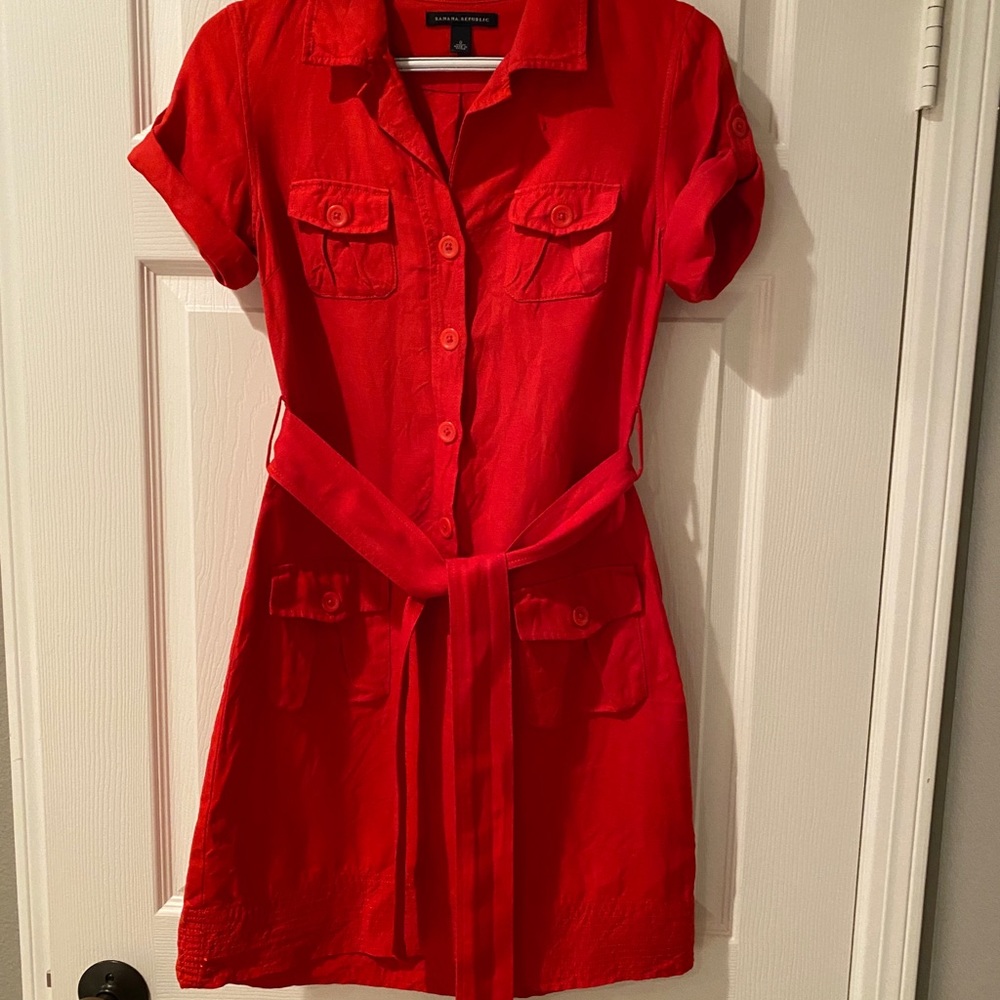 Banana Republic Linen/Silk Dress